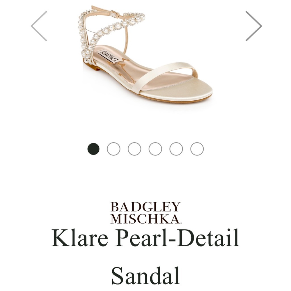Brand new badgley mishka pearl sandals